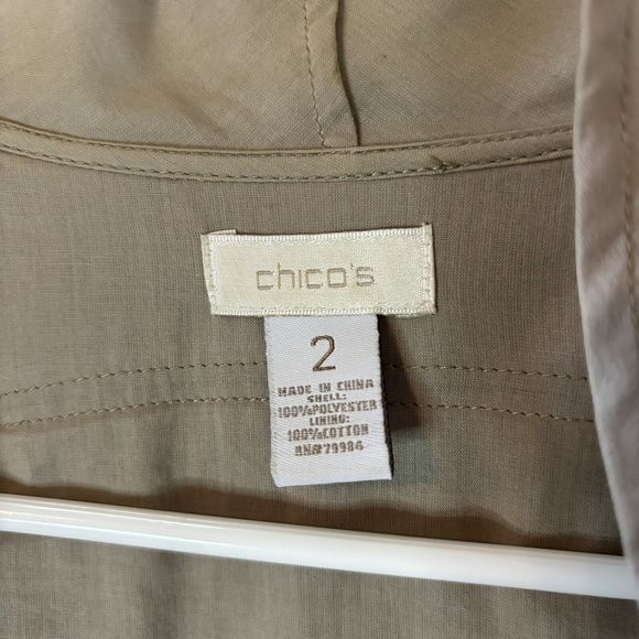 Chico’s Brown Tan Faux Suede Open Front Fringe Jacket Boho Western Sz 2 L… - Picture 5 of 8